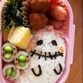 くるみおにぎり's cooksnap of when they made 簡単ハロウィン弁当　キャラ弁.