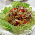 すかいmama☆'s cooksnap of when they made 秋です！きのことレタスのサラダ.