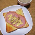 ﾋﾟﾛﾐ♡'s cooksnap of when they made 簡単朝ごはん！ハムトースト.