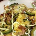 コバミツ's cooksnap of when they made ゴーヤとウインナーのぺらぺら焼　醤油マヨ.