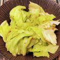 あーこ姐's cooksnap of when they made レタスだけ～♪粒マスタードと醤油のサラダ.