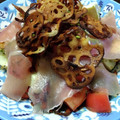 who‐ka's cooksnap of when they made アボカドと蓮根ときゅうりとトマトのサラダ.