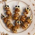 ゆかちゃん♡'s cooksnap of when they made ハロウィンキャラ弁おかずウインナーミイラ.