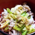 miniまむ♡'s cooksnap of when they made アレンジ丼☆豚肉とキャベツのごまみそ丼.