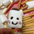 きゃろぽて's cooksnap of when they made マシュマロお化け♪.