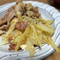 まおの部屋's cooksnap of when they made 【男の料理】じゃが芋DEカルボナーラ風.