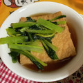 クック49L4Ho☆'s cooksnap of when they made 小松菜と厚揚げの煮物.