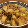 ナポック's cooksnap of when they made ほっこり♡さつまいも厚揚げひき肉あんかけ.
