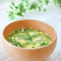 Satoco❋'s cooksnap of when they made ＊簡単＊ニラのかきたま汁＊.