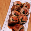 ヒ～ロ's cooksnap of when they made そのまま巻くだけ！ニラ巻き豚キムチ.