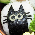 新妻あや's cooksnap of when they made 節分☆簡単♩黒猫☆おにぎり☆キャラ弁.