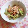 ﾁｲﾁｬﾝﾏﾏ's cooksnap of when they made 激細アスパラの卵とじ.