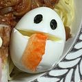 9_zerocook's cooksnap of when they made 簡単ゆで玉子のハロウィンオバケ♡キャラ弁.