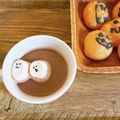 ＊なま＊'s cooksnap of when they made ハロウィン＊簡単可愛い♪マシュマロおばけ.