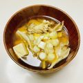 azbjbn's cooksnap of when they made 舞茸&豆腐とねぎのお味噌汁.