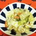 龍青空ママ's cooksnap of when they made 豆腐と鶏と白菜トロり炒め！.