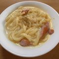 kikiyuuki's cooksnap of when they made 絶品カルボナーラうどん！！.