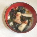 きらり流れ星's cooksnap of when they made エリンギとわかめの味噌汁.