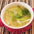 あーこ姐's cooksnap of when they made ワンランクup✿レタスの味噌汁.