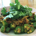 Remtan's cooksnap of when they made オクラと玉ねぎの炒め（オクラのサブジ）.