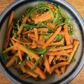 きゃろぽて's cooksnap of when they made にんじんとピーマンの簡単★塩きんぴら.