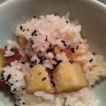 makichaki's cooksnap of when they made おでんだしde芋おこわ.