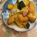 チロチロル's cooksnap of when they made ❤かぼちゃとコーンのホットサラダ❤.