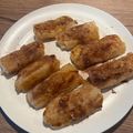 Yokchina's cooksnap of when they made ライスペーパーとリンゴのもちもちデザート.