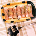 めぐ＊ぴぃ's cooksnap of when they made 簡単おつまみ〜アボカドの生ハム巻き.