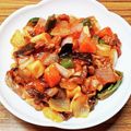 ☆魔矢☆'s cooksnap of when they made 超簡単！豚コマ肉の揚げない酢豚！！.
