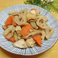 ルパンのかあさん☆彡's cooksnap of when they made 簡単！蓮根とごぼう蒟蒻 鶏むね肉の煮物＊.