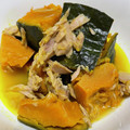 猫太朗さん's cooksnap of when they made 白だしで楽チン！かぼちゃとツナの煮物.