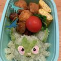 ポメちょん's cooksnap of when they made ニャオハ弁当☆ポケモンキャラ弁.