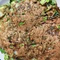 きゃろぽて's cooksnap of when they made 低糖質！里芋とキャベツで作るお好み焼き.