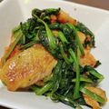 ぶたまるるる's cooksnap of when they made 鮭とほうれん草のバター醤油炒め.