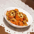 クック8N55W5☆'s cooksnap of when they made さつま芋&さつま揚げwith蓮根♡甘酢焼.