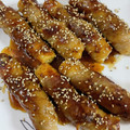ふぅ＆かず's cooksnap of when they made チーズIN肉巻きちくわのスタミナマヨ照り.