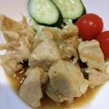 ポンポリン's cooksnap of when they made 簡単ヘルシー♪鶏胸肉てり焼き玉ねぎソース.