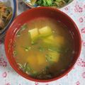 mmameco's cooksnap of when they made ピーマンと豆腐の味噌汁.