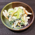 ラムちゃむ's cooksnap of when they made 家族パクパク！きゅうりとちくわのサラダ.