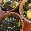 クックるーはー's cooksnap of when they made 超絶品5分きゅうりとワカメの酢の物.