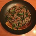 capricon's cooksnap of when they made ニラとひき肉のあんかけ焼きそば.