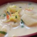 あゆたっくん's cooksnap of when they made ❀白菜と油揚げの豆乳みそスープ❀.