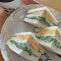 ピンクのたまご's cooksnap of when they made ふわふわ卵ときゅうりのサンドイッチ.