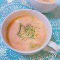 オウジリリノエ's cooksnap of when they made レンジで2分＊韓国風ロゼスープ.