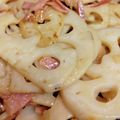 ジローマル's cooksnap of when they made れんこんとベーコンのマヨポン炒め.