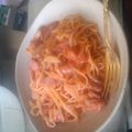 ゆー☆みん's cooksnap of when they made ツナ缶とケチャップで☆簡単パスタ.