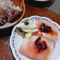ひっこ's cooksnap of when they made ゆで卵に生ハム乗せておつまみ.