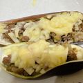 yuca0515's cooksnap of when they made なすのボート☆肉詰めチーズ焼き.