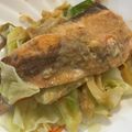 春巻きママ's cooksnap of when they made フライパンで♪鮭のちゃんちゃん焼き.